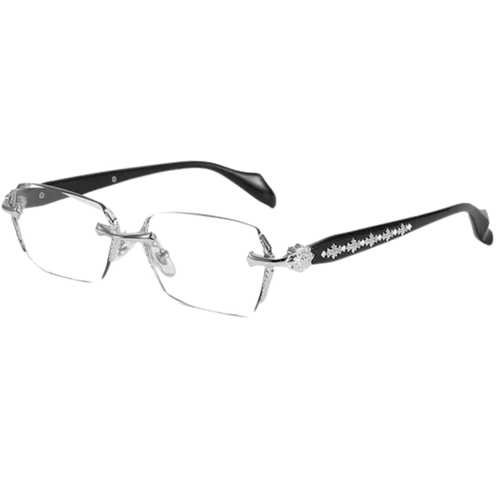 Chrome frameless glasses