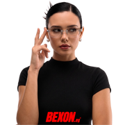 Chrome frameless glasses