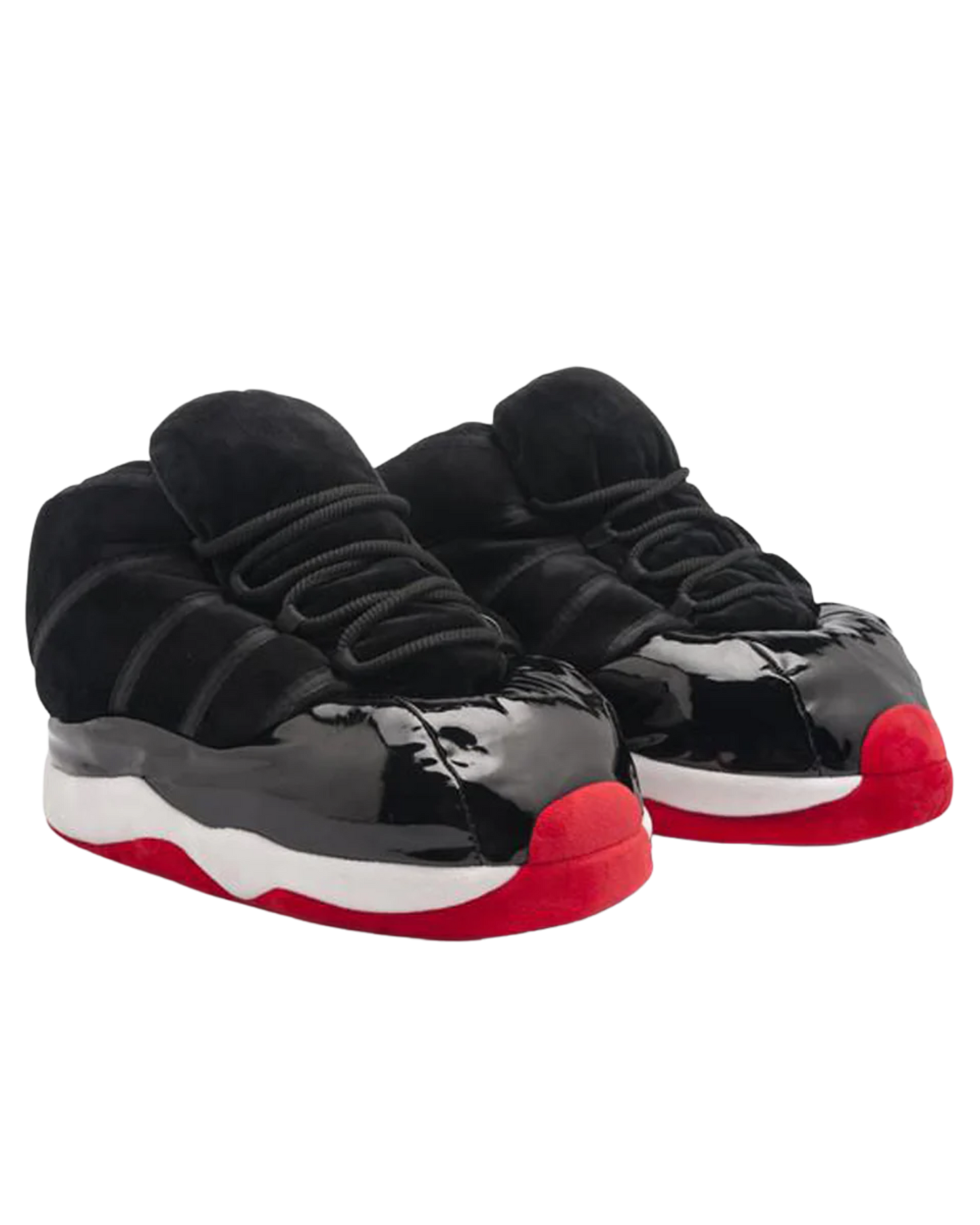 Plush jordan slippers